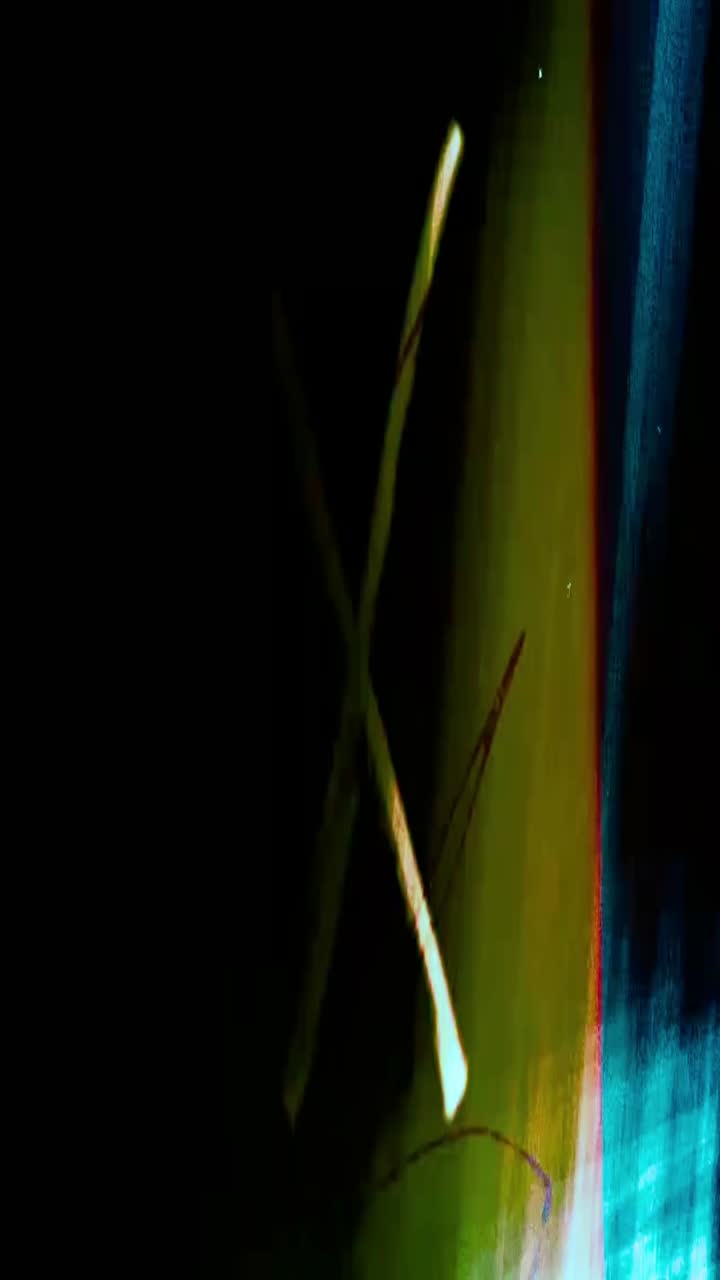 Abstract Blue Light Effect Moving on Dark Background