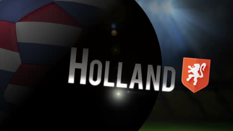 holland world cup 2014 animation with football