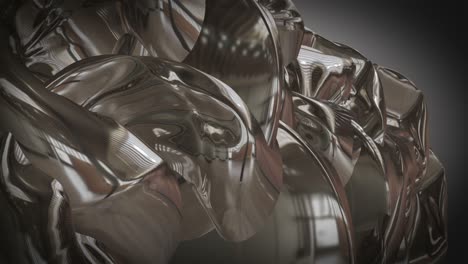 animación fantástica con objeto 3d abstracto en cámara lenta, 4096x2304 bucle 4k