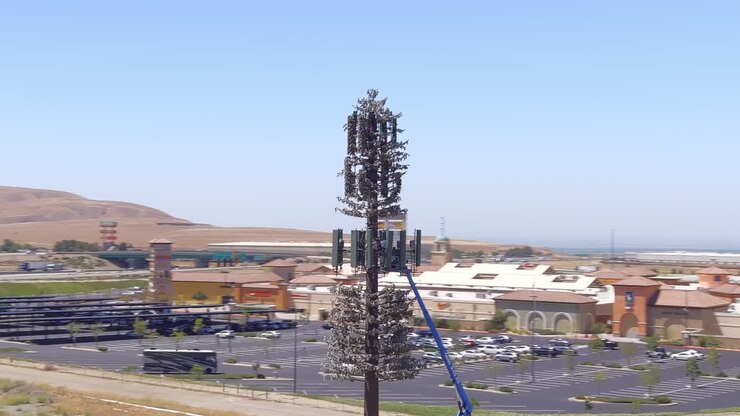 Rotazione dell'antenna con numerosi problemi di connettività della tecnologia 5G.