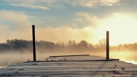 autumn frosty morning