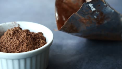 cocoa powder in a bowl
