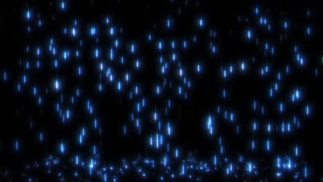 glowing blue rain floor background loop