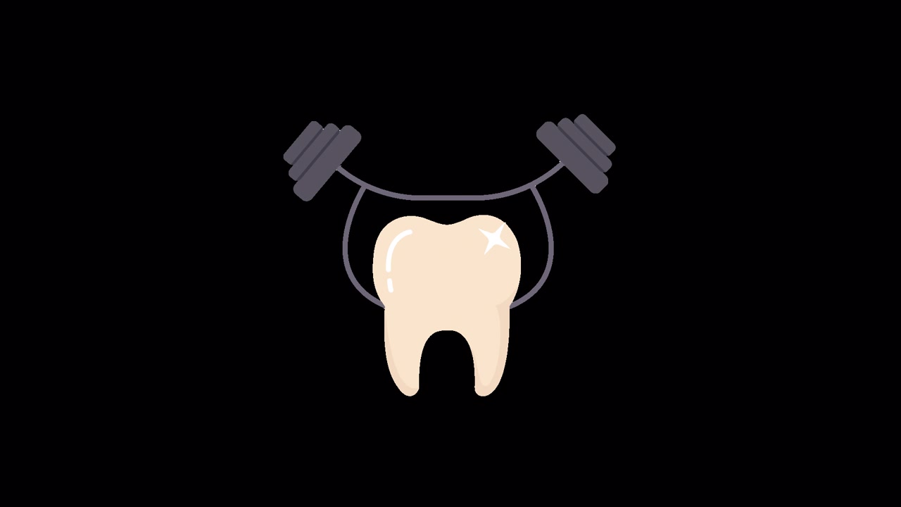 Animated Tooth Lifting Weights for Dental Strength and Health