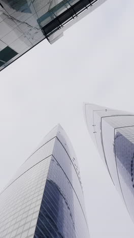 modern skyscrapers in city