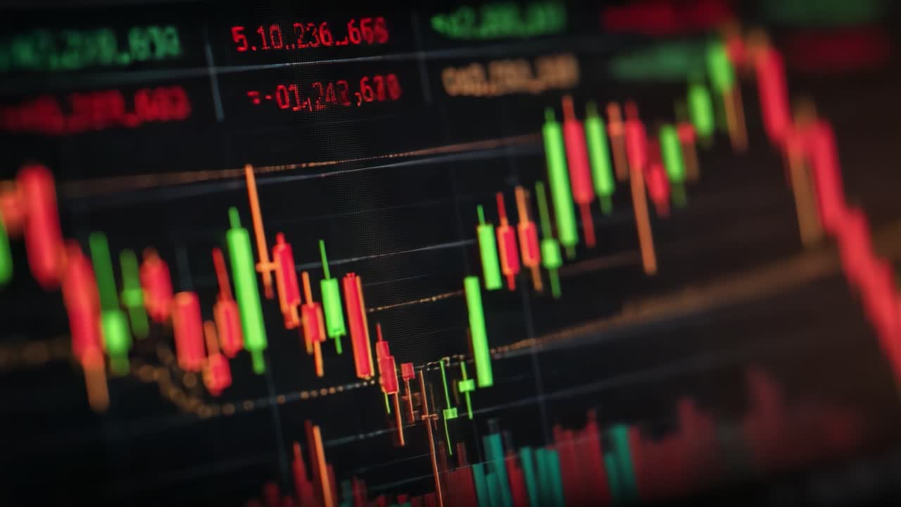 Dynamic Financial Market Analysis: Charting Stock Trends with Candlestick Patterns Highlighting Market Fluctuations and Trading Opportunities