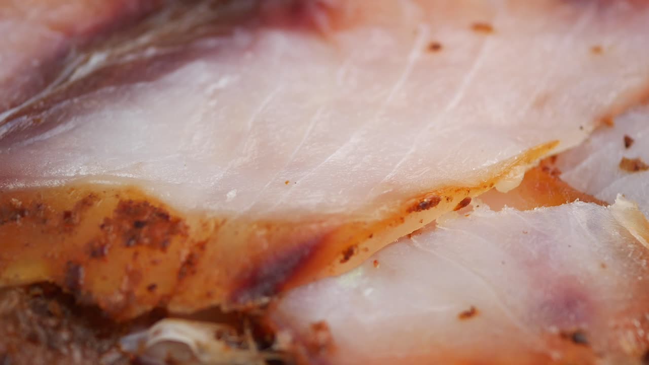 Close-up of Smoked Fish