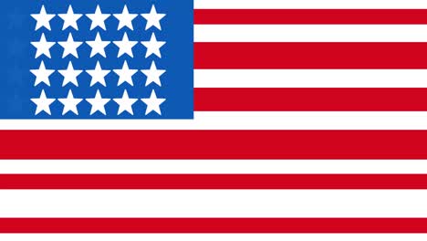 Animation-Der-Amerikanischen-Flagge-Mit-Beweglichen-Sternen-Und-Streifen
