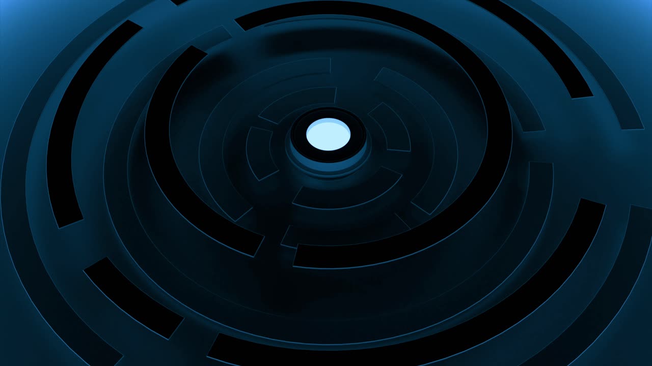 laberinto abstracto azul y negro