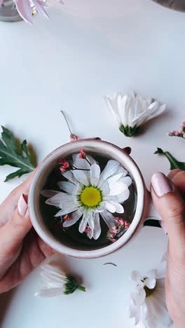 relaxing daisy tea