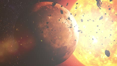 destruction of a planet by a star