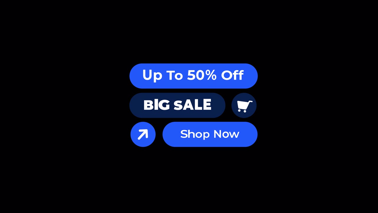 Animated Big Sale Promotion Graphic with Shop Now Button