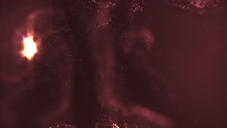 fondo de partículas rojas abstractas