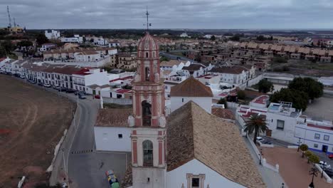 vista aérea de ayamonte desde la parroquia del salvador, españa