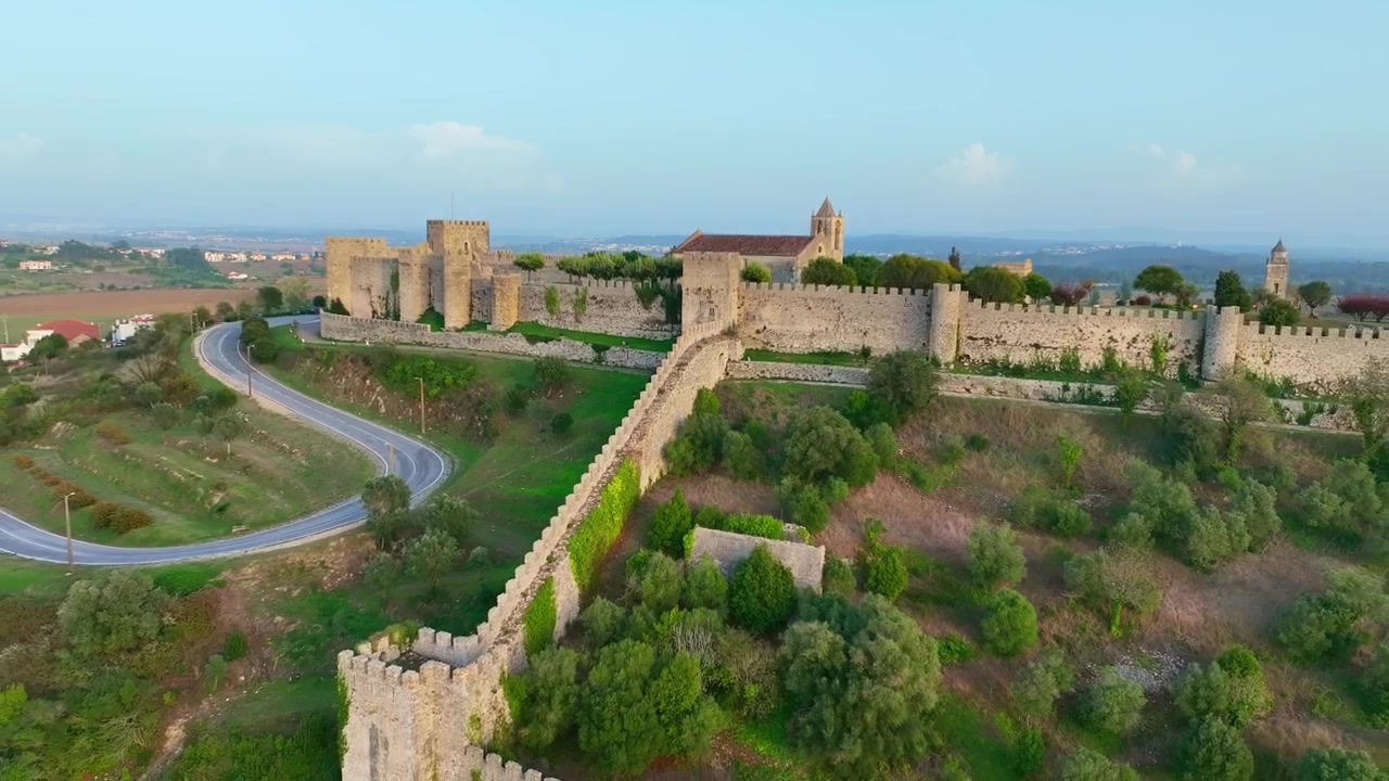 Ripresa con drone da Montemor-o-Velho, Portogallo
