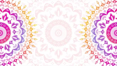 gradient mandala ornament background. folk animation. for yoga, design