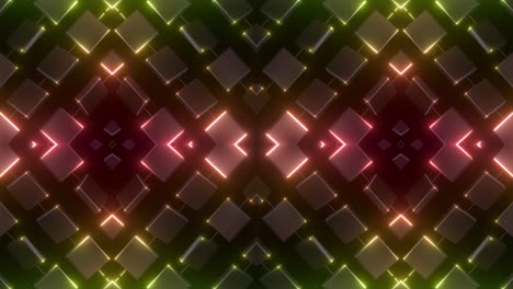 patrón geométrico de neón abstracto