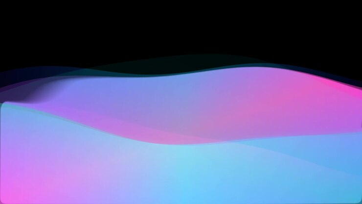 Abstract Motion Background with Flowing Neon Pink and Blue Waves