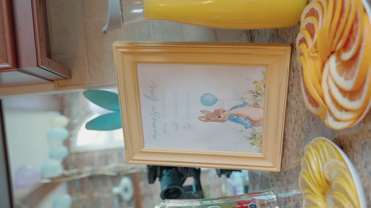 베이비 샤워 파티 를 위한 모모사 바 표지판