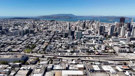aerial view of san francisco cityscape