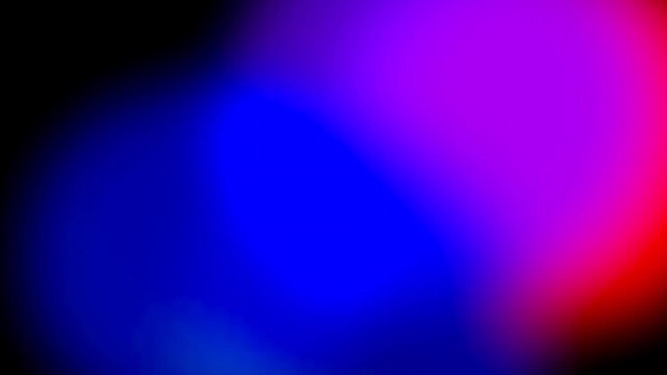 Abstract Motion Background with Blurring Blue and Red Light Orbs
