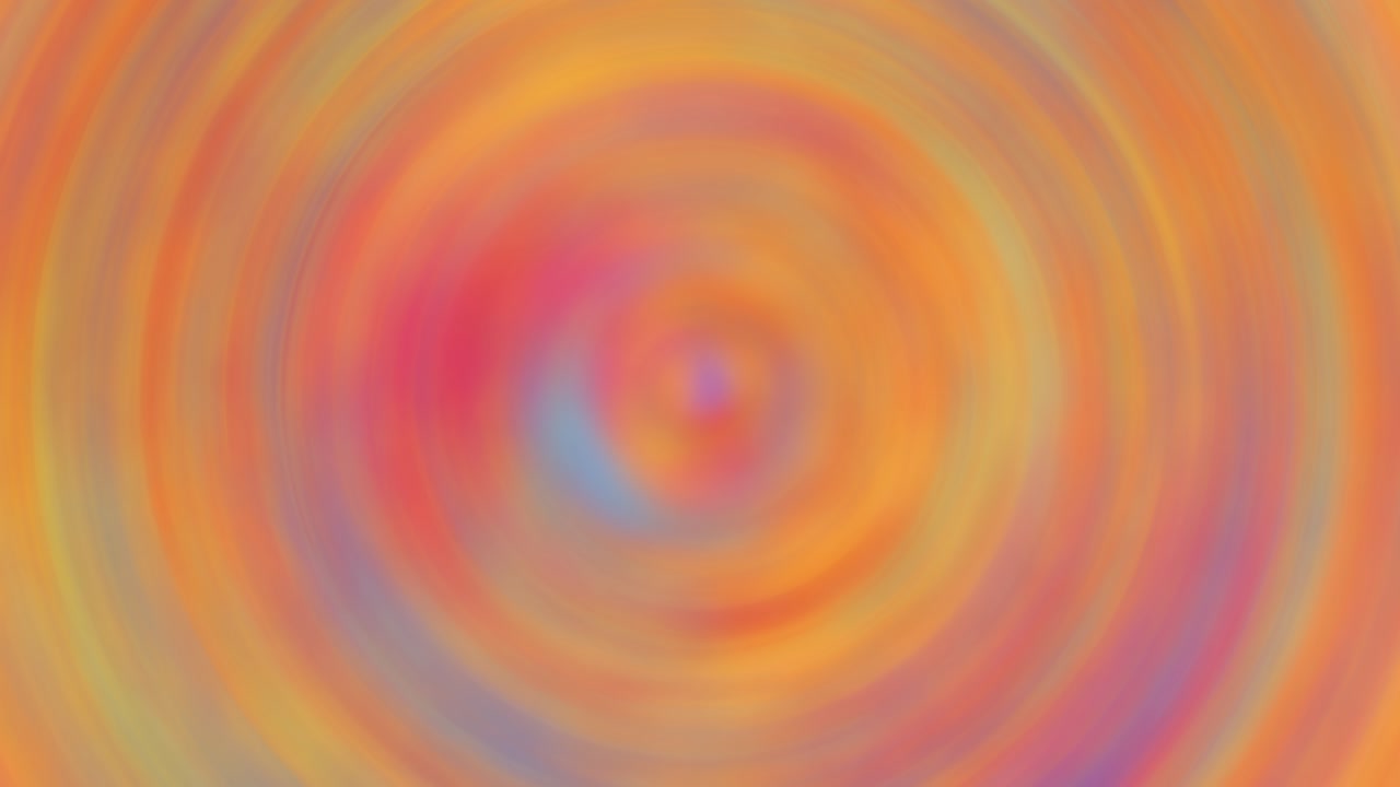Loopable Abstract Orange Radial Blur: Colorful Swirling Motion Background - Dynamic Whirlpool Effect: Abstract Blurred Background with Infinite Depth