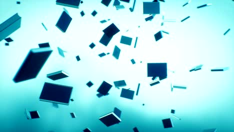 books falling to the ground.(loopable)