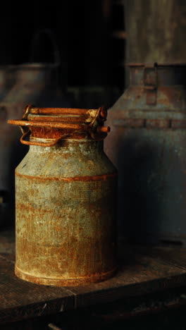 latas de leche oxidadas