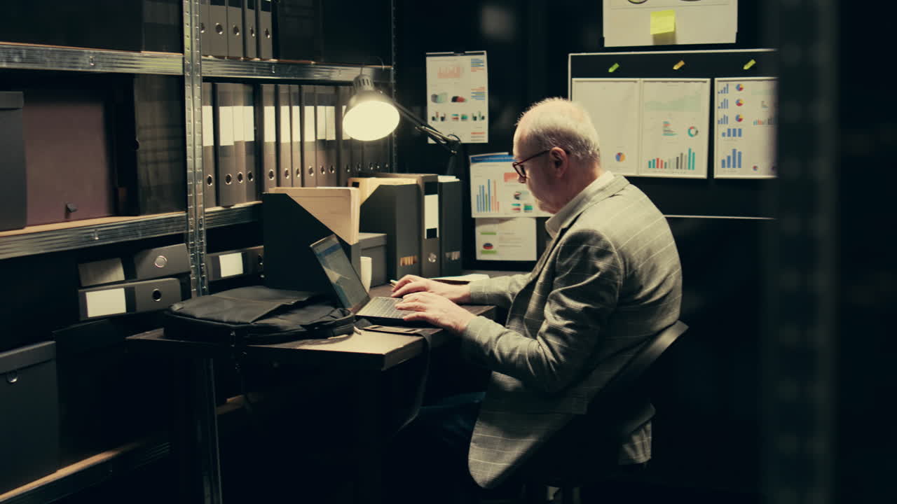 Detective team examines archived files for crucial case evidence