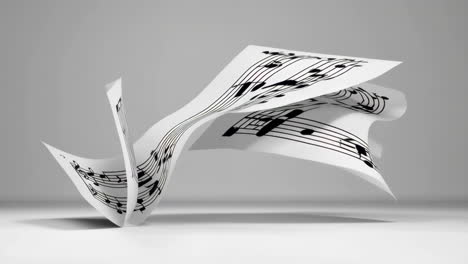 abstract music sheet design