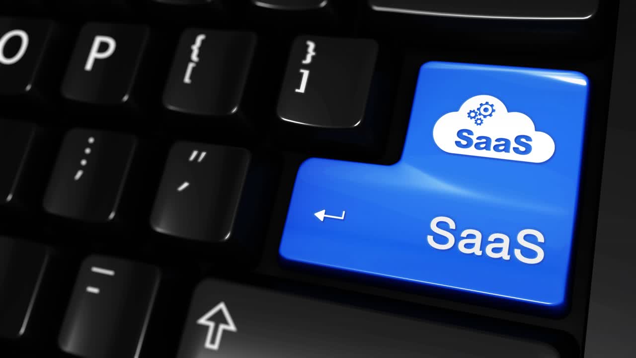 SaaS Key on a Keyboard