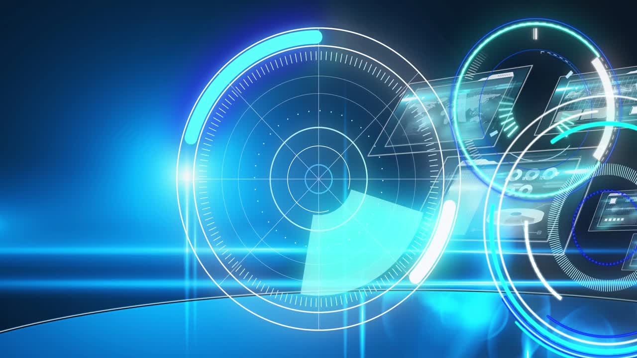 디지털 화면에서 스캔 및 데이터 처리 스 ⁇ 의 애니메이션