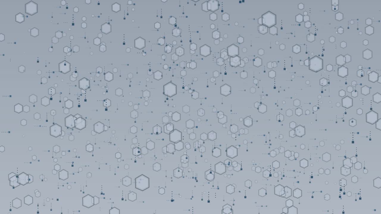 Digital hexagon artificial intelligence sci fi futuristic cyberspace background particle data