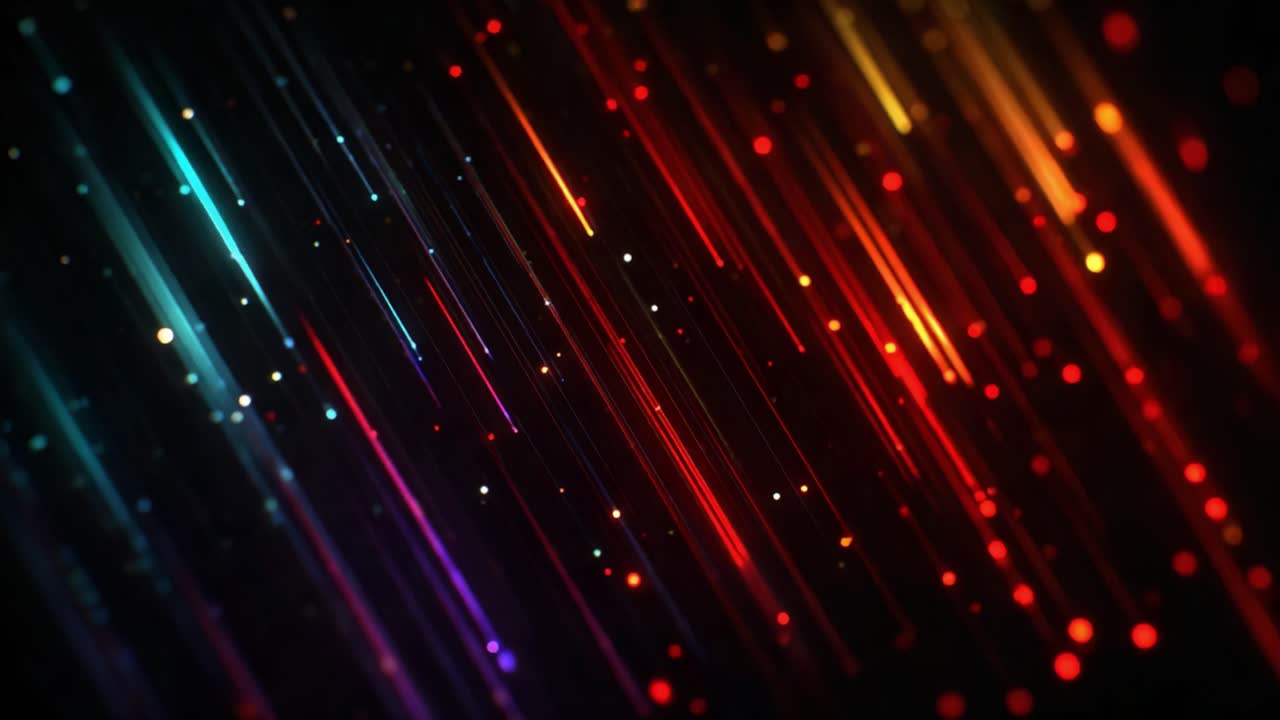 Dynamic Colorful Light Trails: A Stunning Visual Display of Vibrant Patterns and Radiance that Captivates Attention with Its Unique Play of Colors and Movement