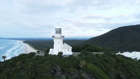 unique revealing view of a historic lighthouse with panoramic ocean views