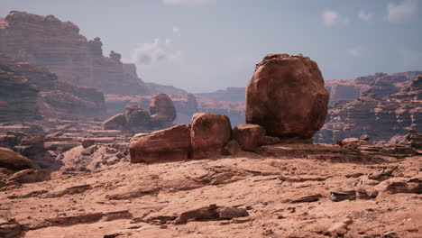 rocas doradas en el gran cañón