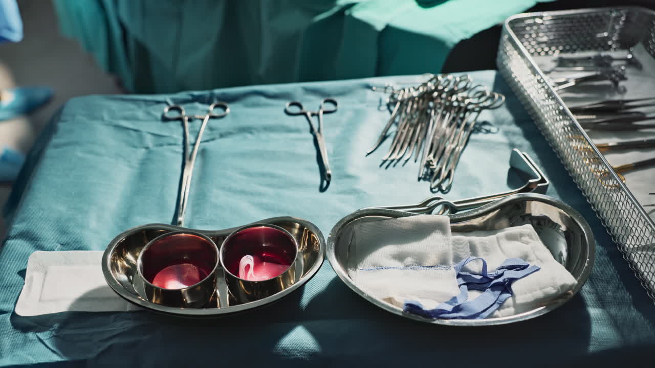 cirugía, salud y herramientas metálicas en funcionamiento