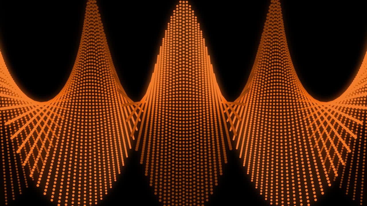 Orange color Dot Shape Pattern animation motion graphics