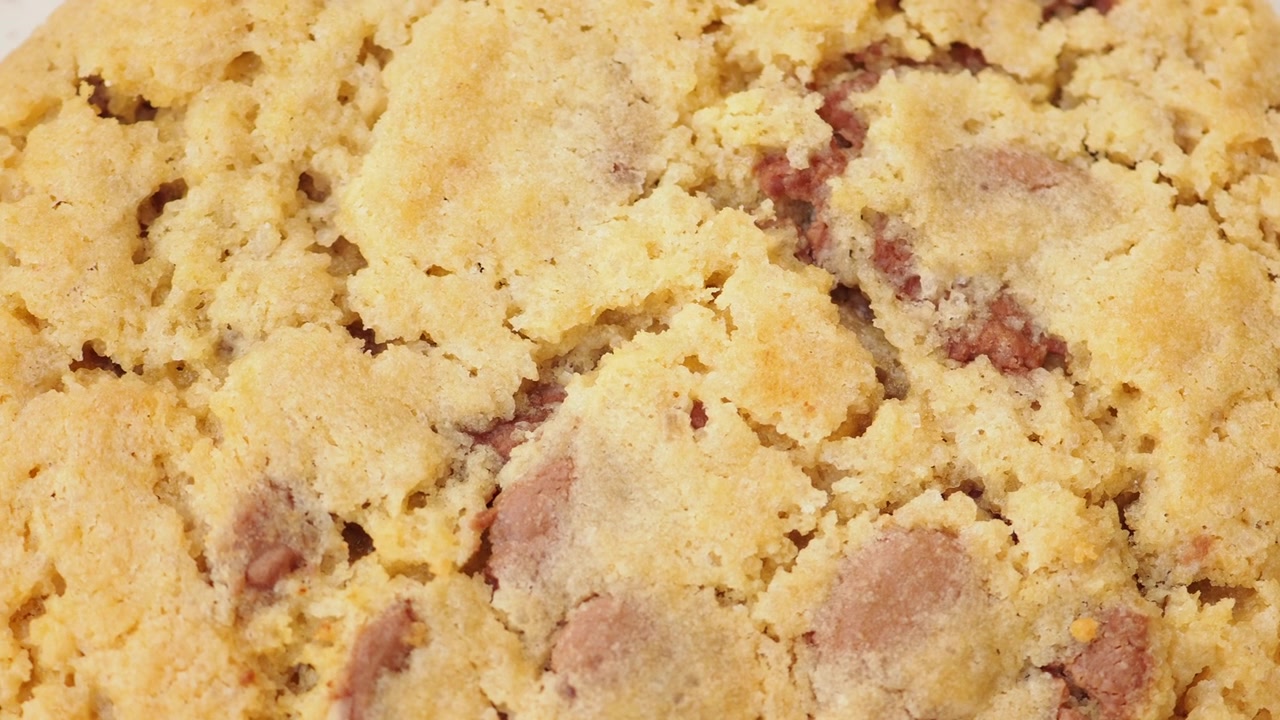 Close-up of a Freshly Baked Chocolate Chip Cookie