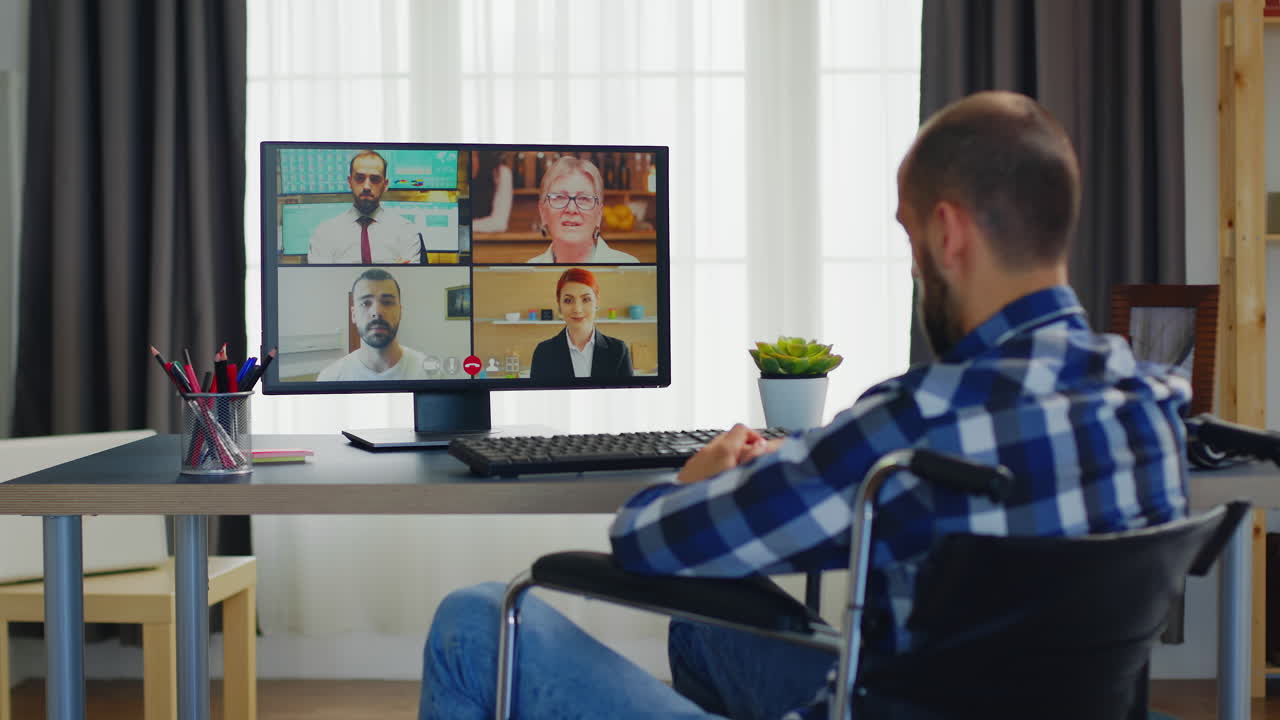 Online business video call