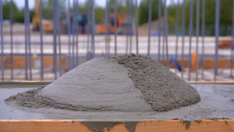 Wet Concrete Being Poured at a Construction Site