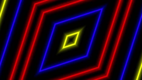 neon geometric pattern illumination animation motion graphics