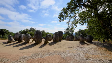 the cromelech of almendres, dating early-middle neolithic period