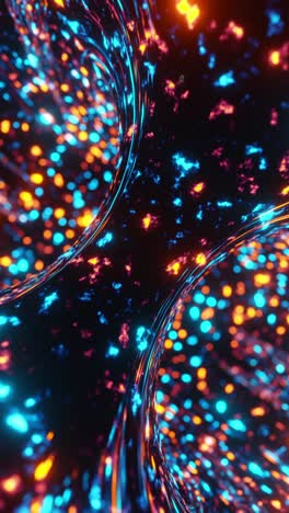 abstract swirl of colorful lights. vertical looped animation