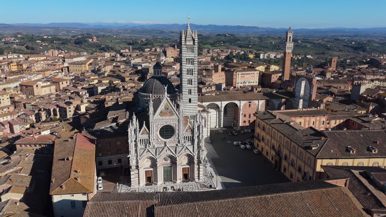 flying over siena cathedral: a stunning view of tuscany’s masterpiece