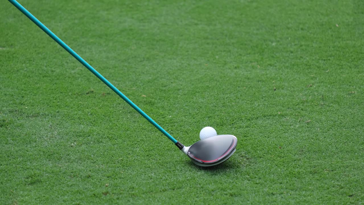 Golf Ball on Tee Ready to be Hit