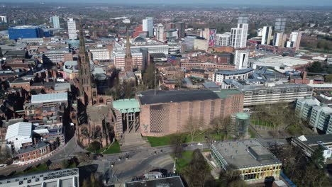 catedral de coventry vista aérea paisaje urbano