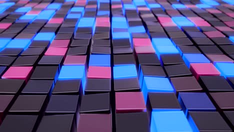 cubos poligonales. animación de bucle sin costuras.