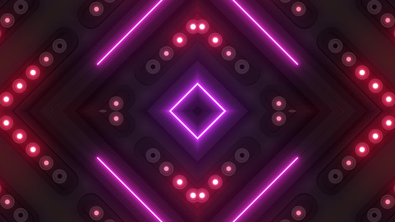 Modello geometrico astratto al neon