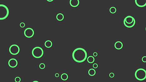 introducción de movimiento geométrico verde pequeños círculos fondo abstracto